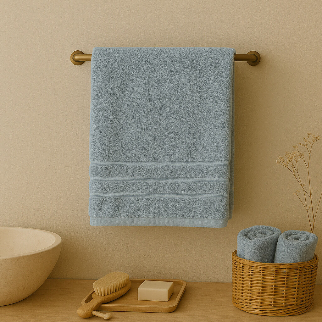 Toallas de baño 100% algodón – suaves, absorbentes y duraderas