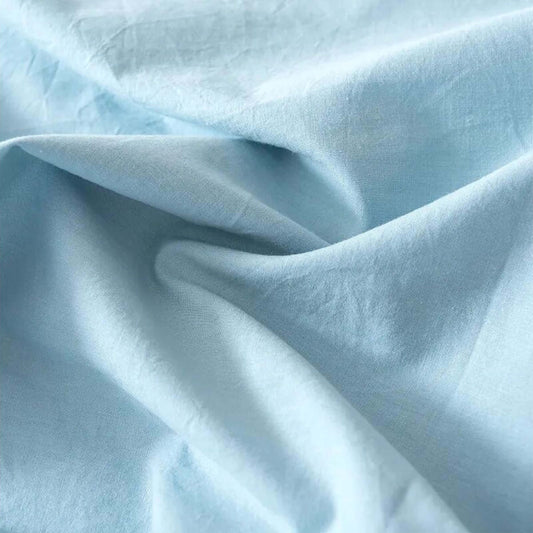 Duvet cover 100% cotton percale, 180 threads. Light blue.