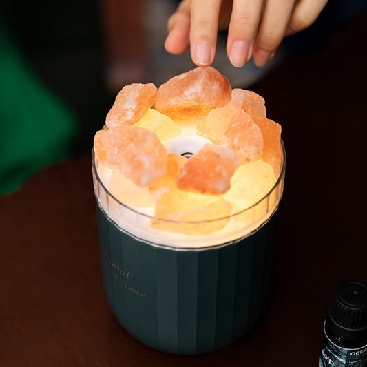 Humidificador Portátil Sal del Himalaya. Color Verde. - Oma Home