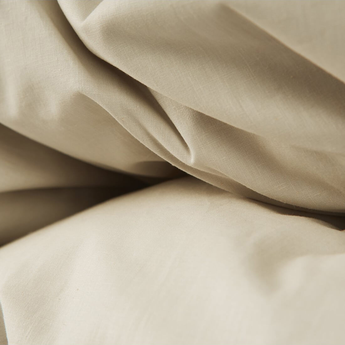 Duvet cover 100% cotton percale, 180 threads. Beige.