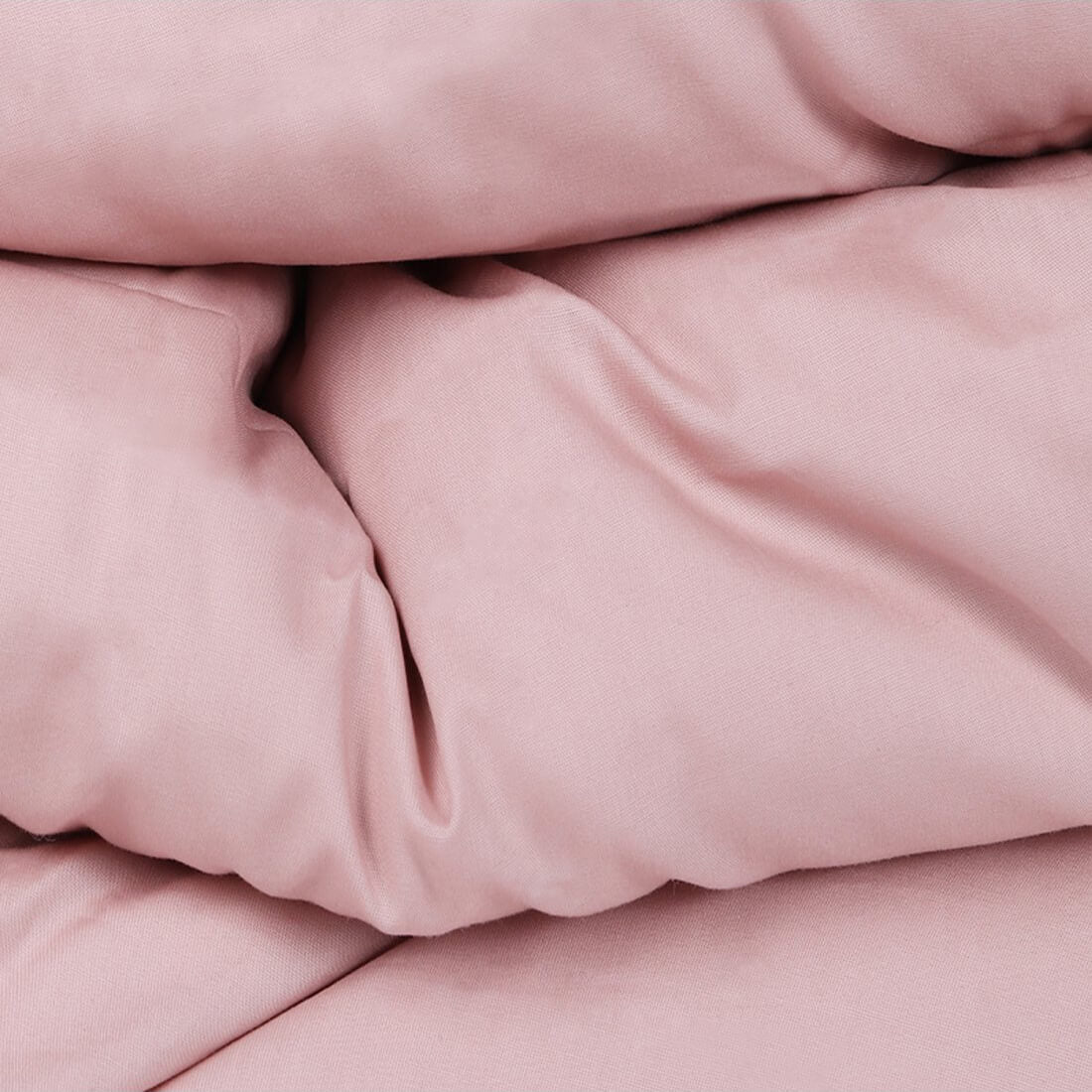 Duvet cover 100% cotton percale, 180 threads. Pale pink color.