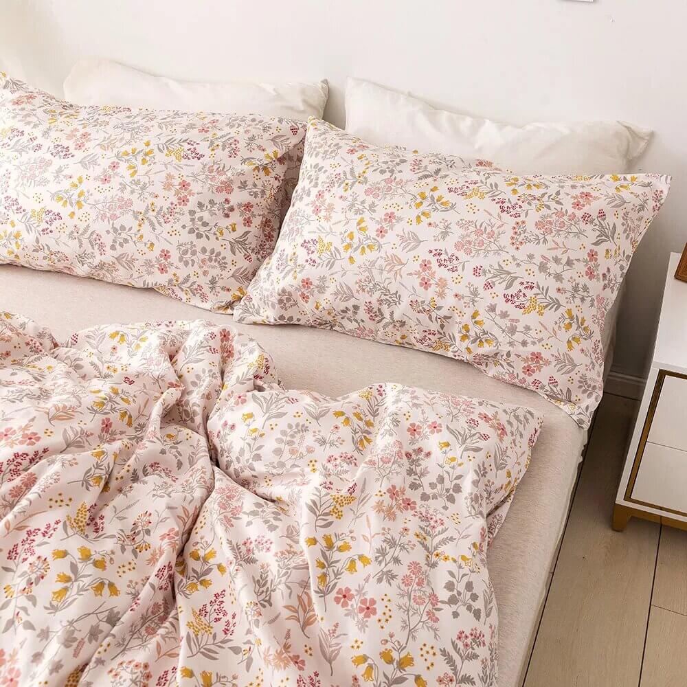 Duvet cover mini spring flower, 100% Cotton.