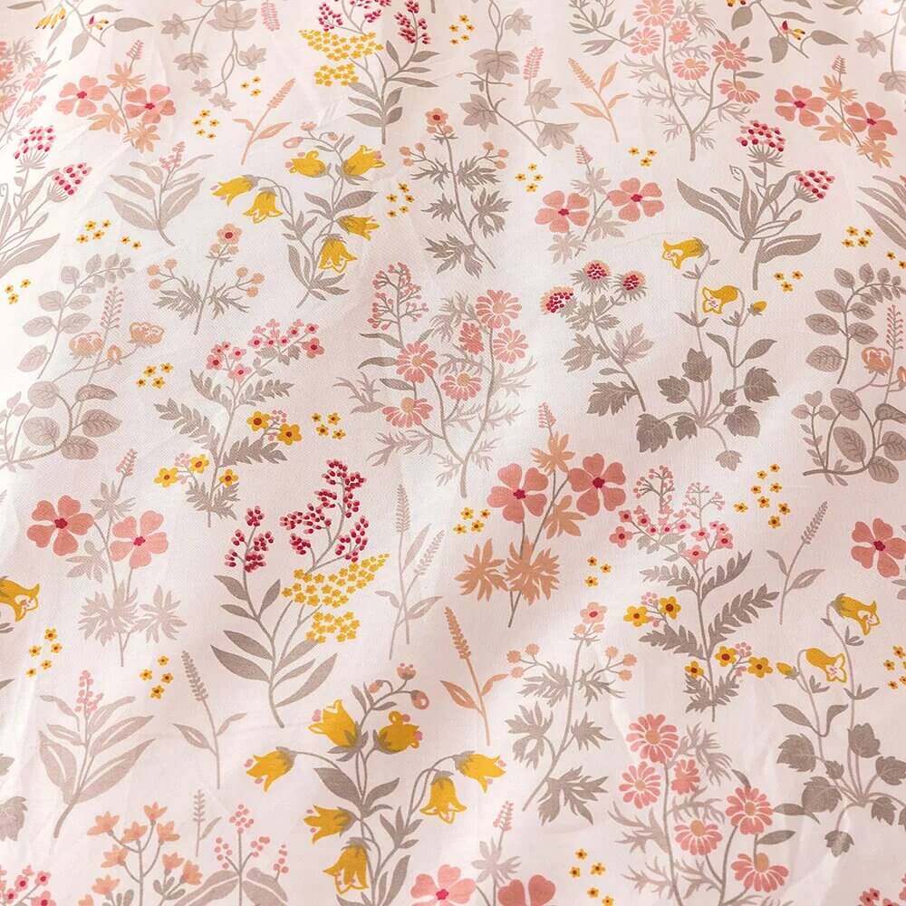 Duvet cover mini spring flower, 100% Cotton.