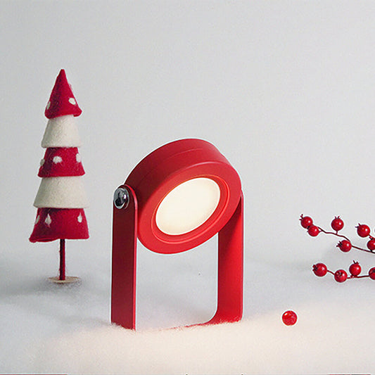 Wireless table lamp. Red color.