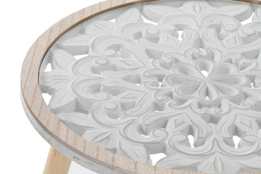 Mesita auxiliar decape Mandala. - Oma Home