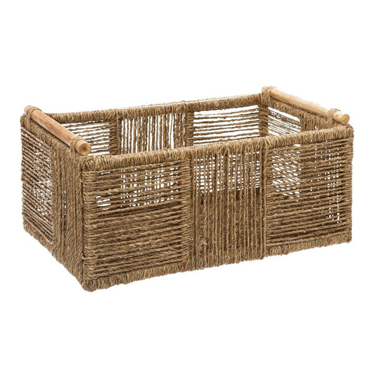 Cesta tipo caja, de cuerda. - Oma Home